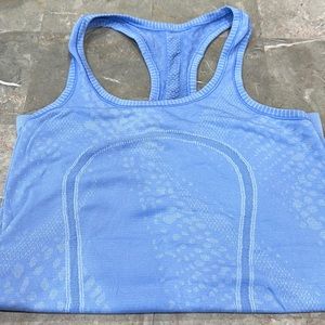 Lululemon light blue tank top size 4